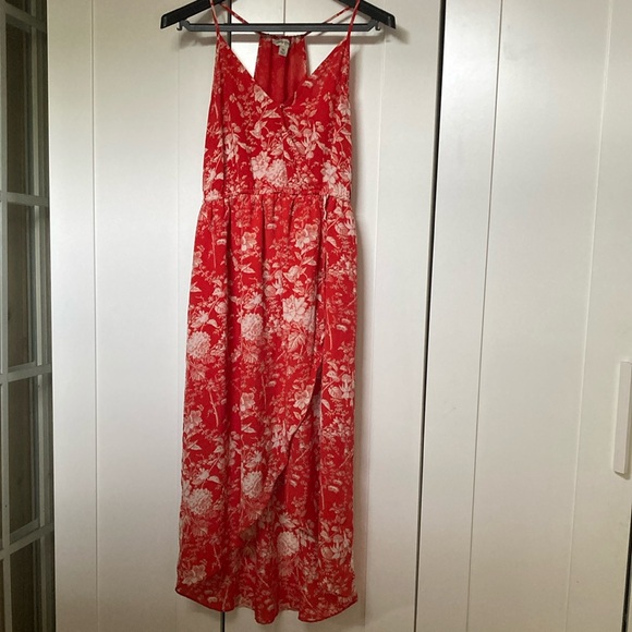 Lucky Brand Dresses & Skirts - Lucky Brand Red and White Halter Sundress